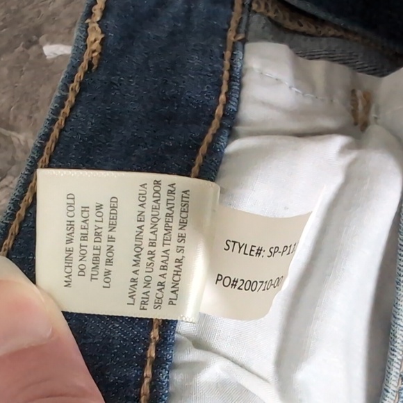 Sneak Peek High Rise 5 Button Fly Distressed Skinny Jeans Size 7/28 - Picture 13 of 16